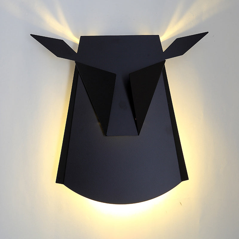 1-Light Geometric Wall Lighting Ideas Modern Style Metal Wall Mount Light Fixture