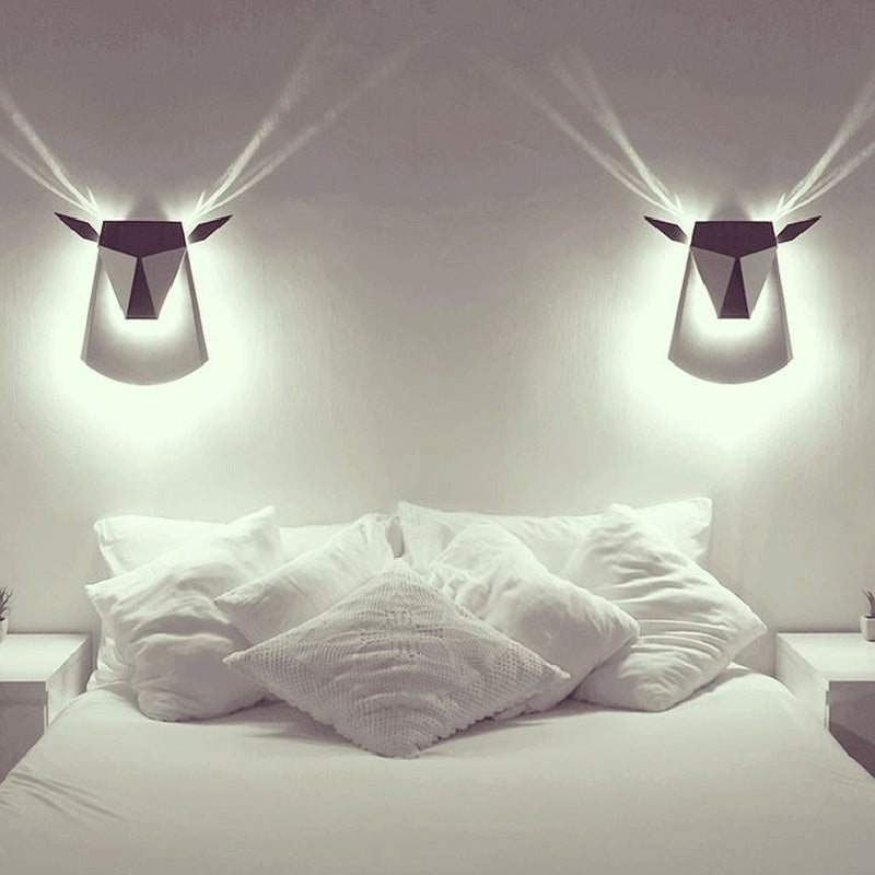 1-Light Geometric Wall Lighting Ideas Modern Style Metal Wall Mount Light Fixture
