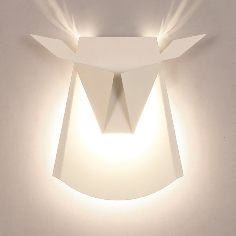 1-Light Geometric Wall Lighting Ideas Modern Style Metal Wall Mount Light Fixture