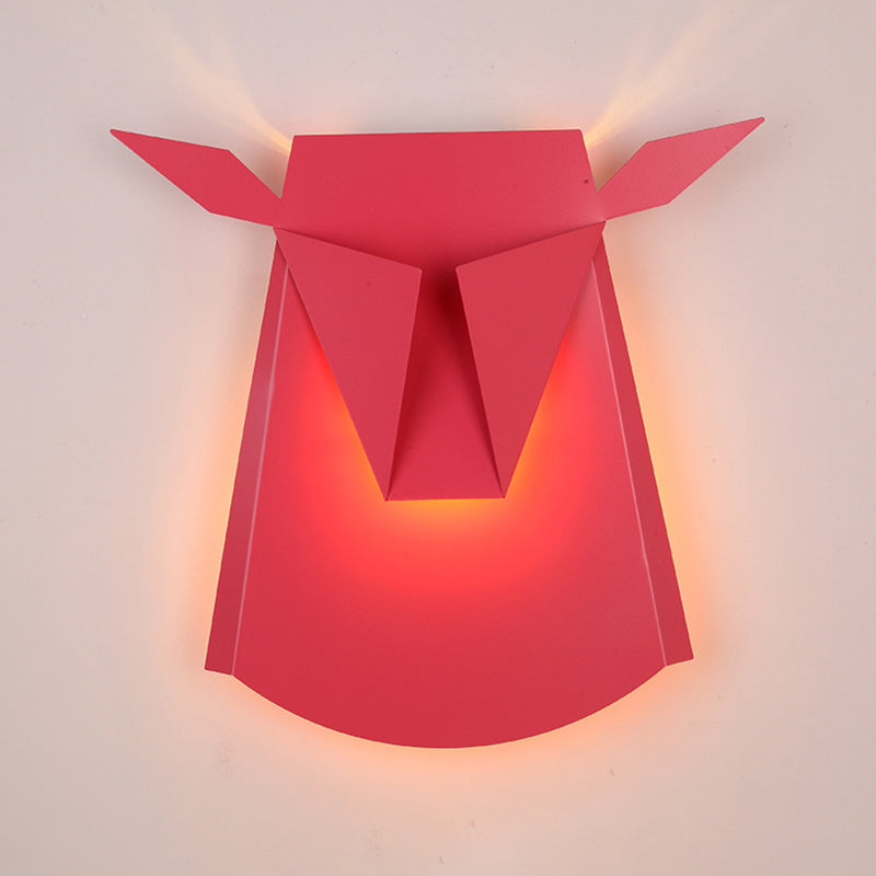 1-Light Geometric Wall Lighting Ideas Modern Style Metal Wall Mount Light Fixture