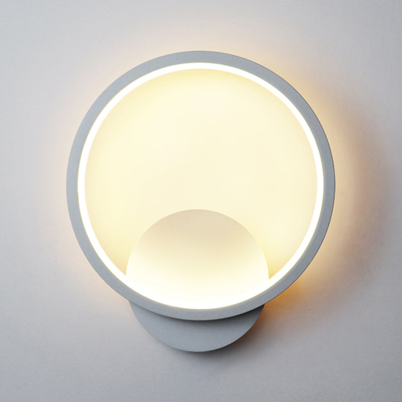1-Light Geometric Wall Lighting Ideas Modern Style Metal Wall Mount Lamp