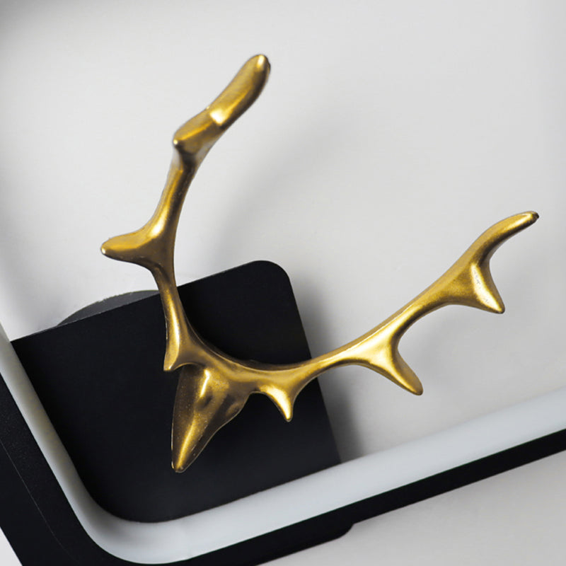 1-Light Geometric Wall Lighting Ideas Modern Style Metal Wall Mount Lamp