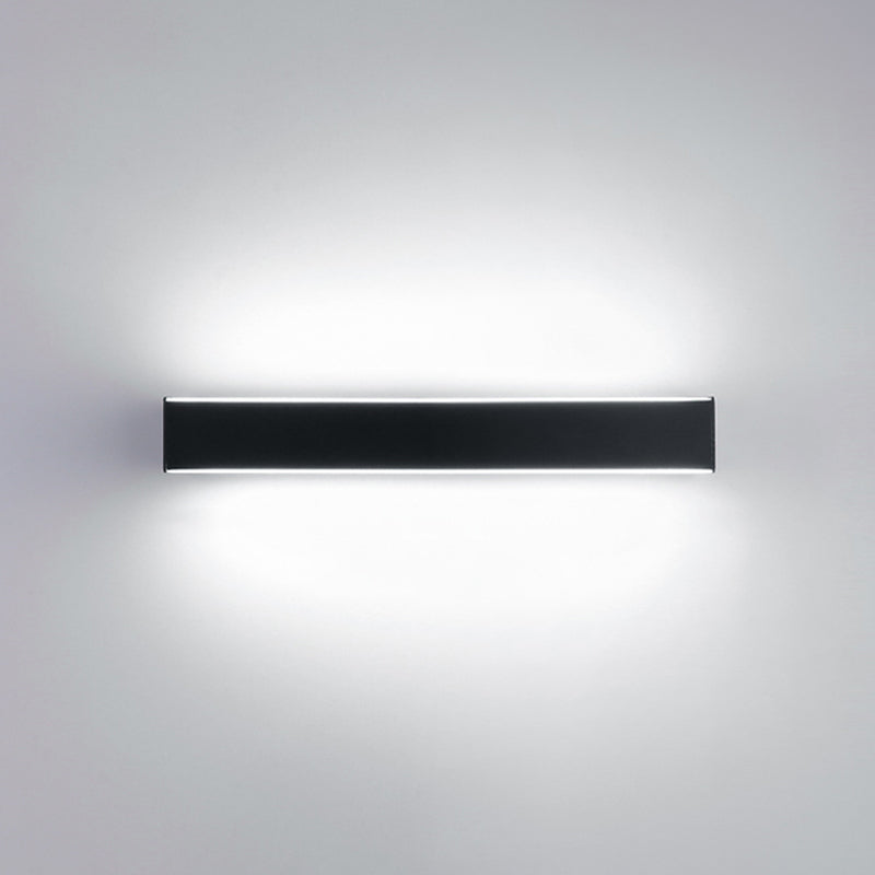 Modern Style Linear Shape Wall Sconce Metal 2 Light Sconces for Living Room