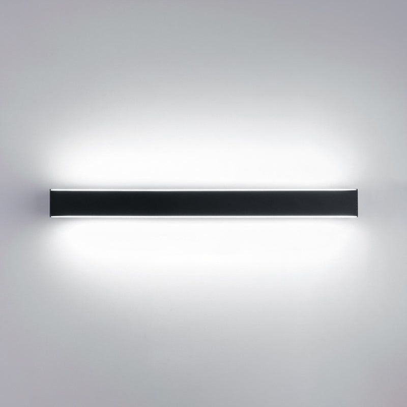 Modern Style Linear Shape Wall Sconce Metal 2 Light Sconces for Living Room