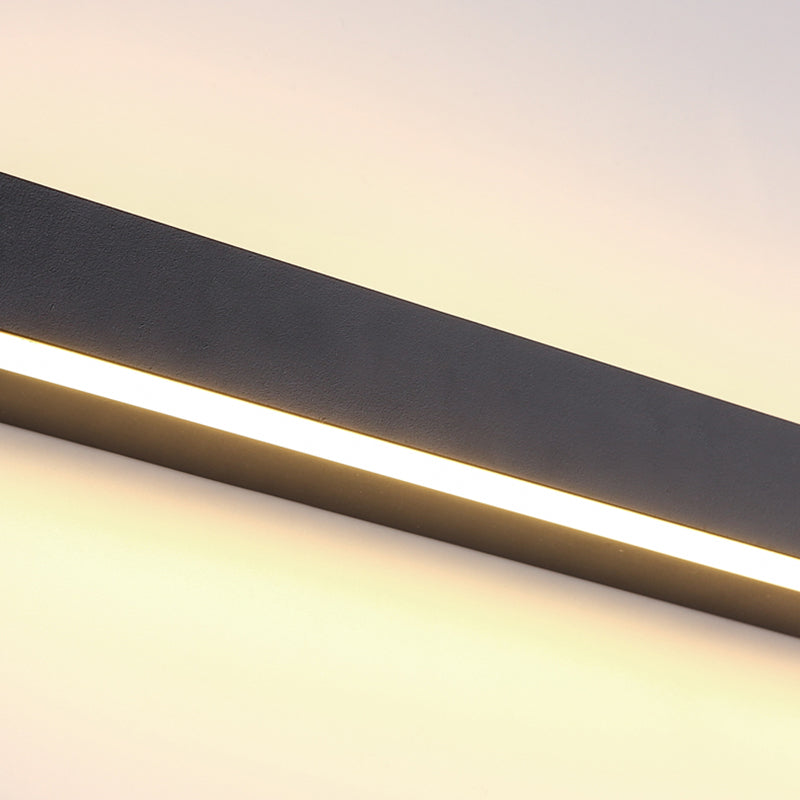 Modern Style Linear Shape Wall Sconce Metal 2 Light Sconces for Living Room