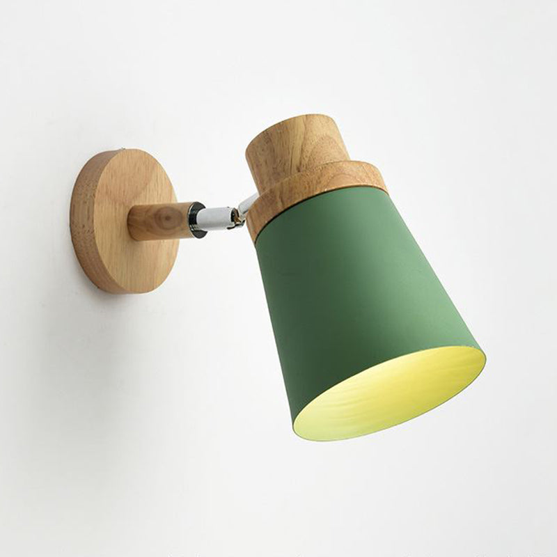 1-Light Geometric Wall Light Fixtures Modern Style Metal Wall Mount Lamp