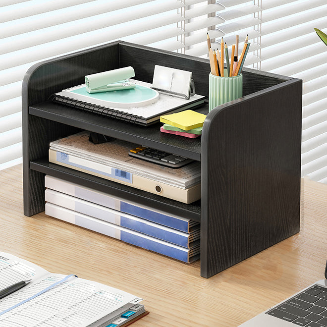 Contemporary Bookcase Closed Back Shelf Bookcase for Study Room