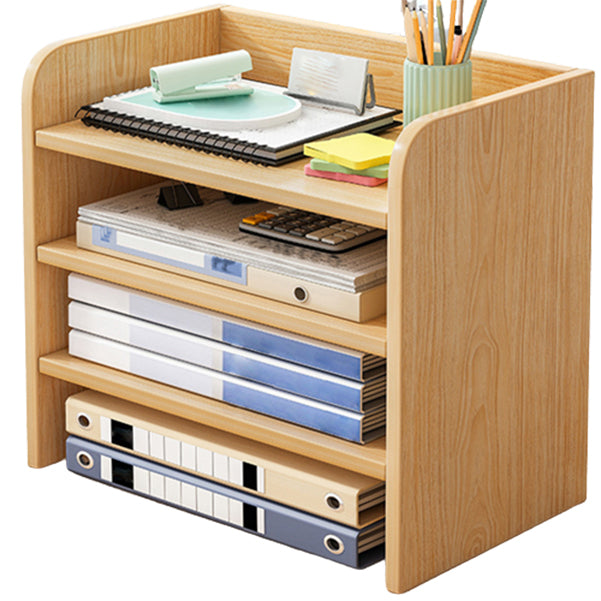 Contemporary Bookcase Closed Back Shelf Bookcase for Study Room