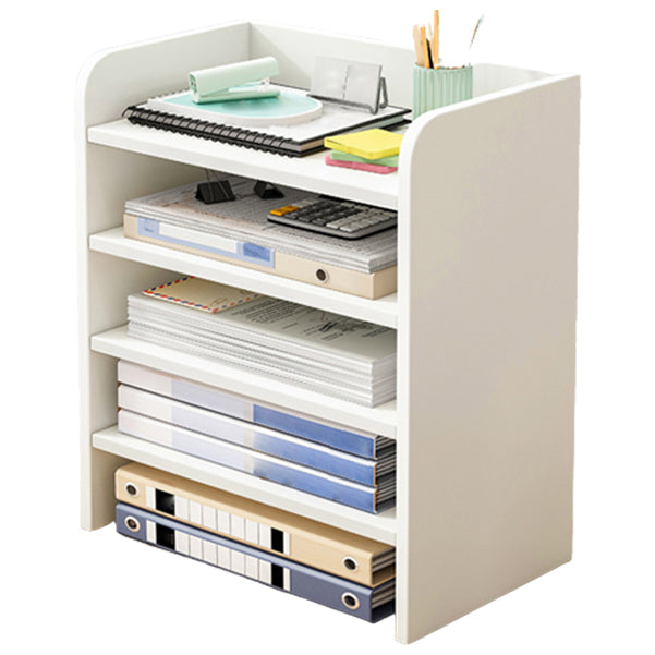 Contemporary Bookcase Closed Back Shelf Bookcase for Study Room