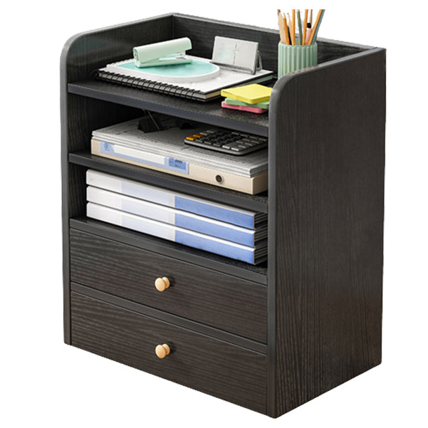 Contemporary Bookcase Closed Back Shelf Bookcase for Study Room