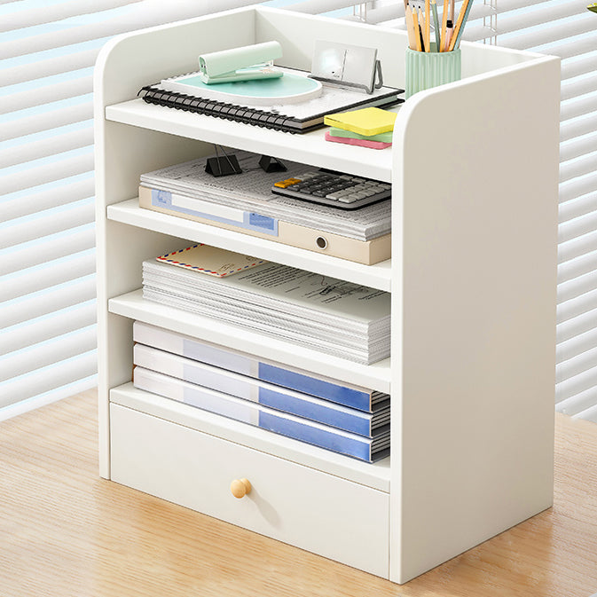 Contemporary Bookcase Closed Back Shelf Bookcase for Study Room