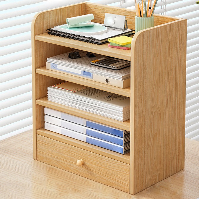 Contemporary Bookcase Closed Back Shelf Bookcase for Study Room