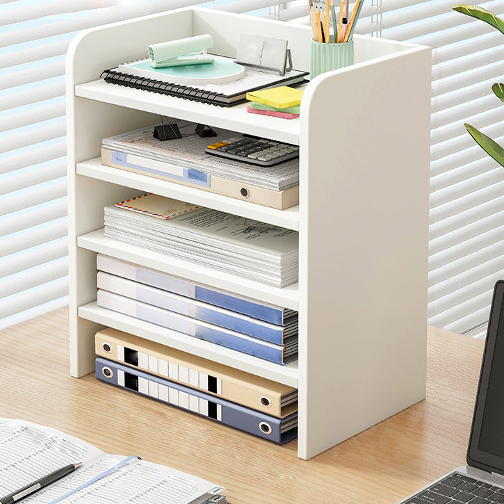 Contemporary Bookcase Closed Back Shelf Bookcase for Study Room