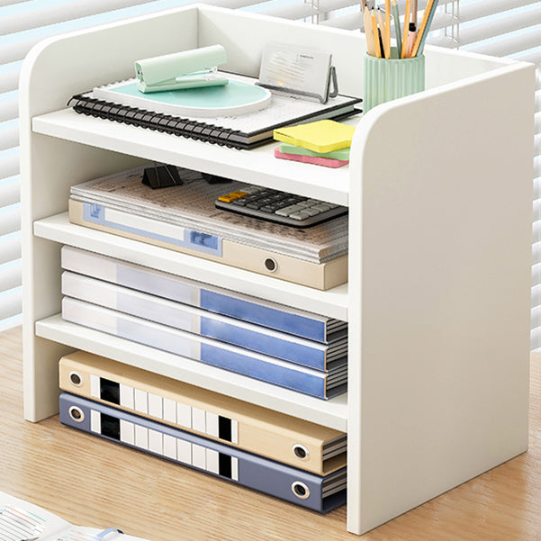 Contemporary Bookcase Closed Back Shelf Bookcase for Study Room