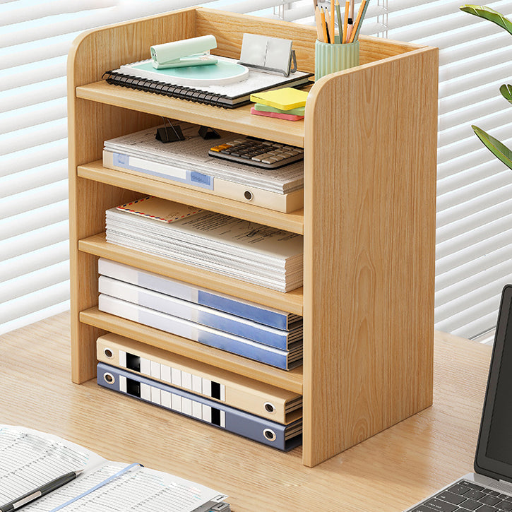 Contemporary Bookcase Closed Back Shelf Bookcase for Study Room