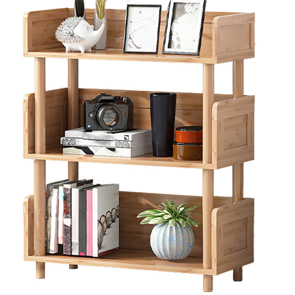 Scandinavian Style Bookshelf Open Back Engineer Wood Bookcase for Office