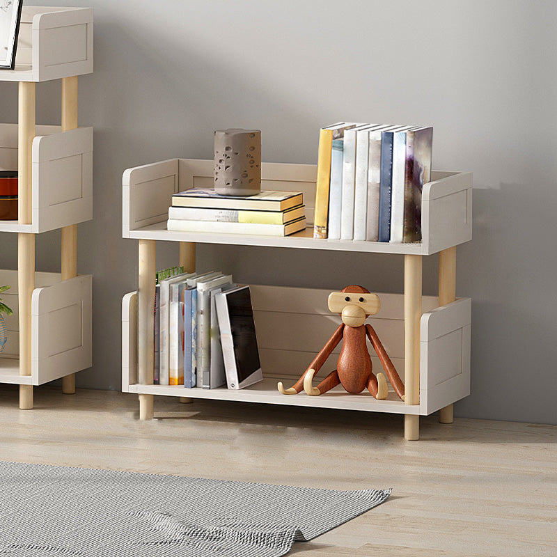 Scandinavian Style Bookshelf Open Back Engineer Wood Bookcase for Office