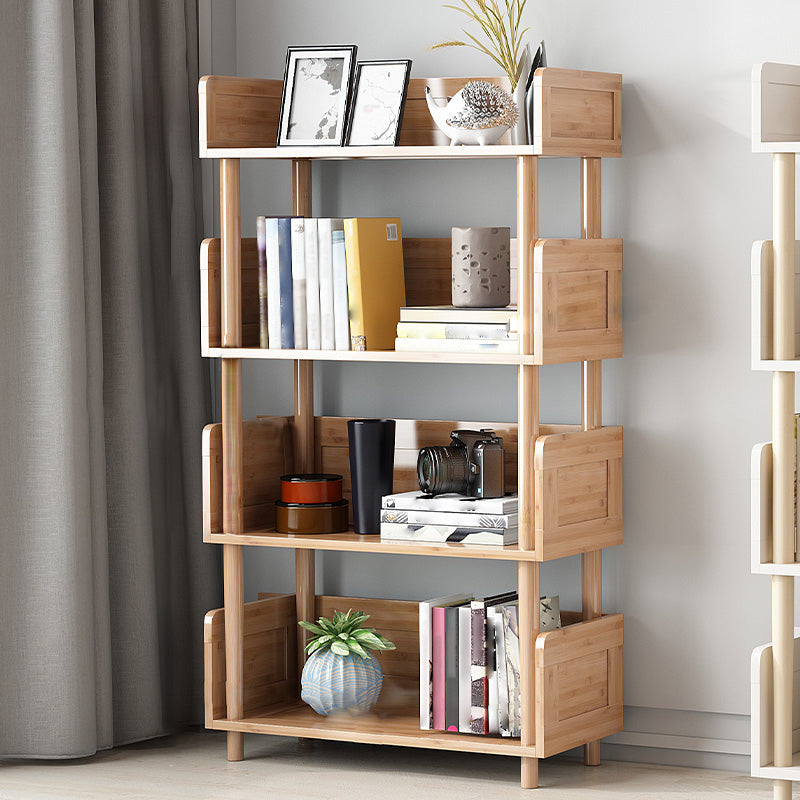 Scandinavian Style Bookshelf Open Back Engineer Wood Bookcase for Office
