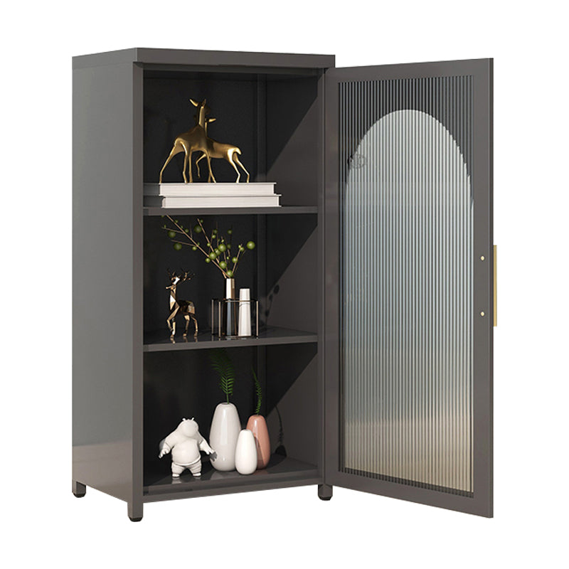 39.96"H Bookshelf Scandinavian Bookcase for Home Office with Door