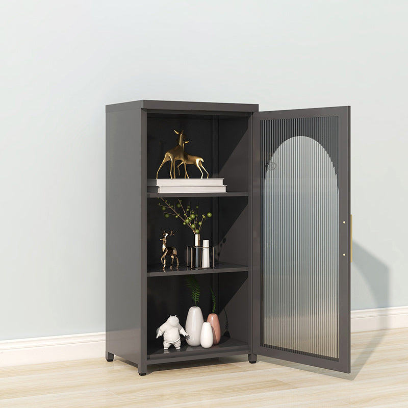 39.96"H Bookshelf Scandinavian Bookcase for Home Office with Door