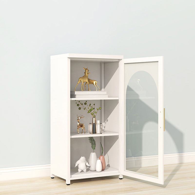 39.96"H Bookshelf Scandinavian Bookcase for Home Office with Door