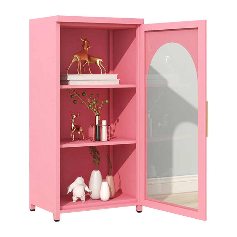 39.96"H Bookshelf Scandinavian Bookcase for Home Office with Door