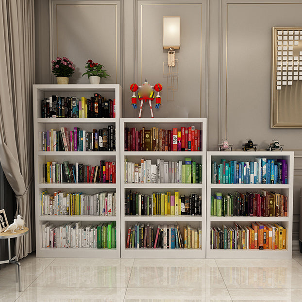 White Modern Style Bookshelf Engineer Wood Bookcase for Home