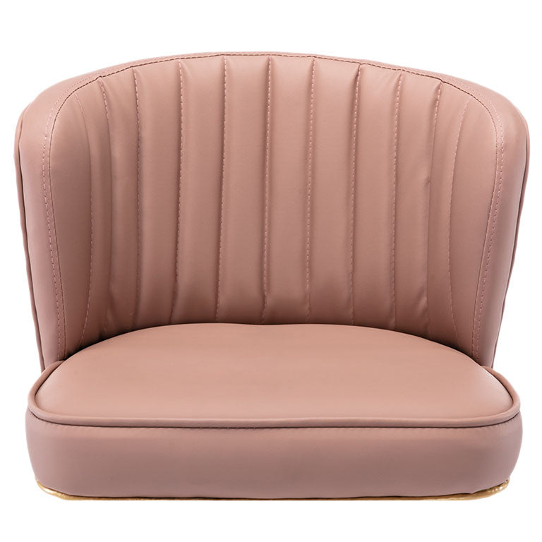 Scandinavian Footrest Checkout Counter Stool Matte Finish PU Leather Barstool