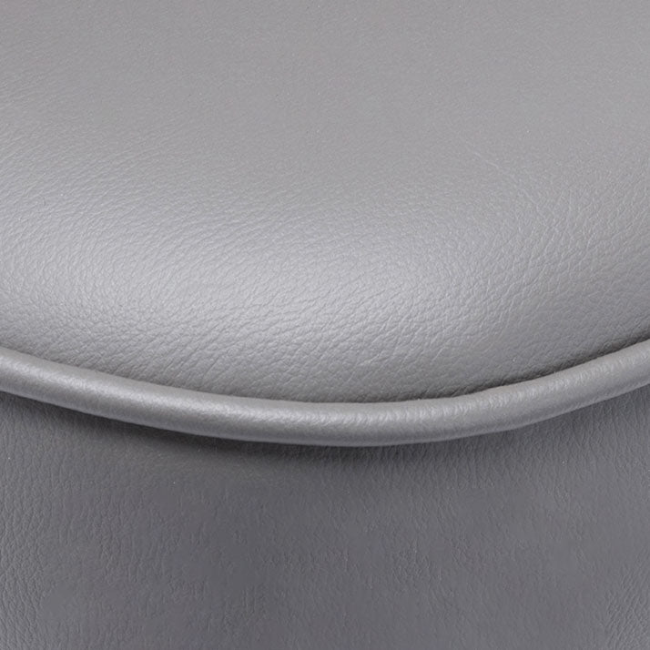 Matte Finish PU Leather Footrest Barstool Scandinavian KTV Stool