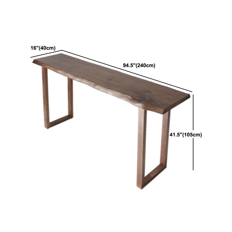 Luxury Rectangle Solid Wood Bar Table Set 1/4/5 Pieces Counter Table with Backless Stools