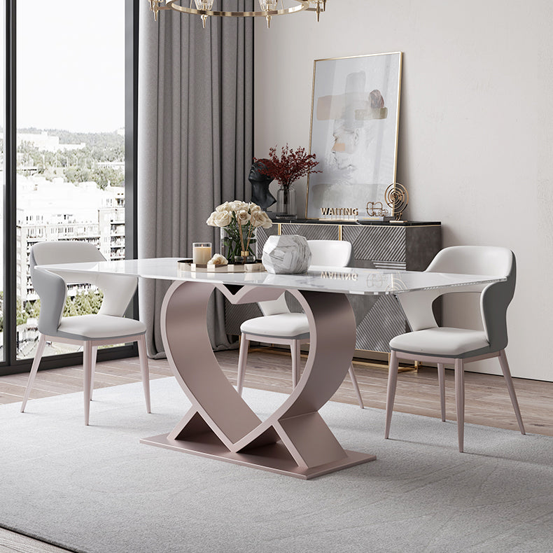 Designer Style Sintered Stone Top Dining Set Rectangle 1/4/6/7 Pieces Dining Table Set