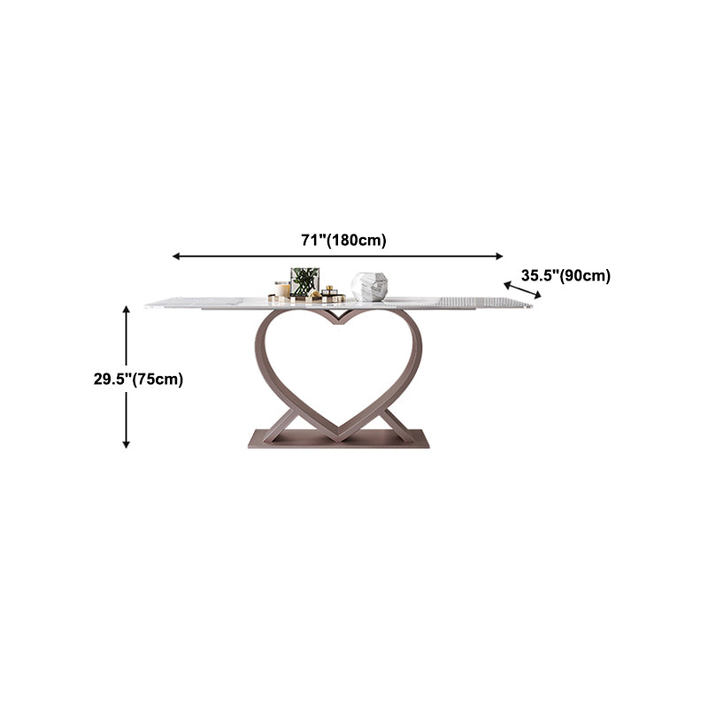 Designer Style Sintered Stone Top Dining Set Rectangle 1/4/6/7 Pieces Dining Table Set