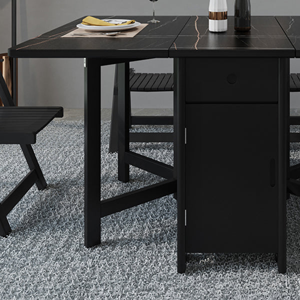 Contemporary Style Rectangle Furniture Trestle Base Dining Table (only Table)