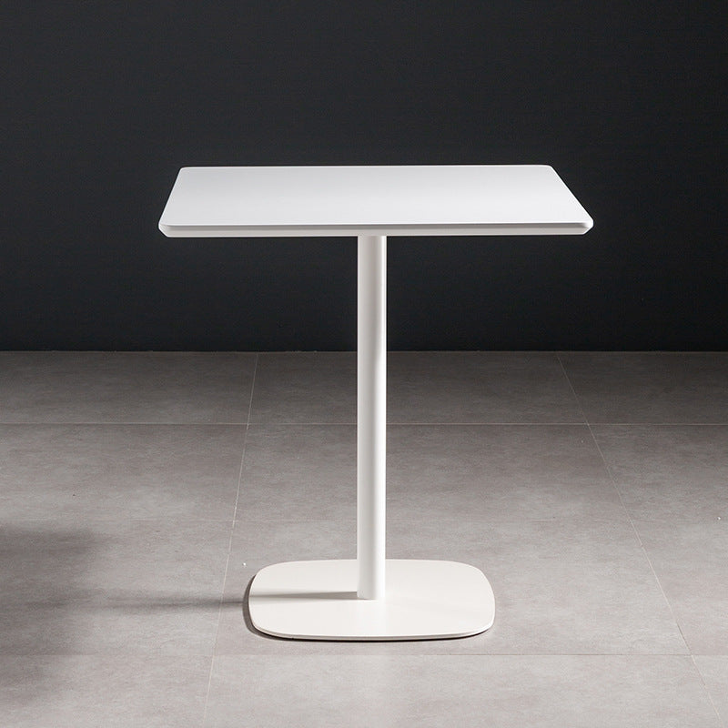 Coffee Shop Dining Room Industrial Style Dinette Table Wood Top Dining Table