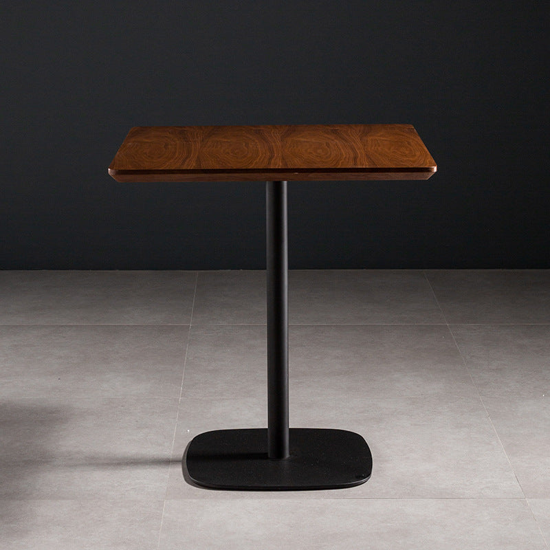 Coffee Shop Dining Room Industrial Style Dinette Table Wood Top Dining Table