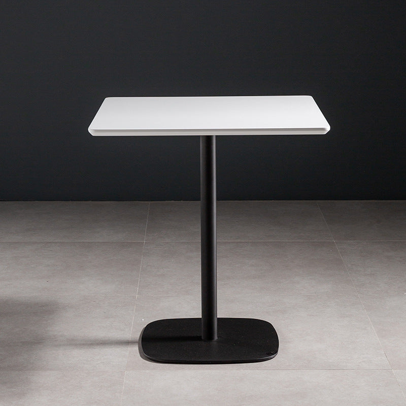 Coffee Shop Dining Room Industrial Style Dinette Table Wood Top Dining Table