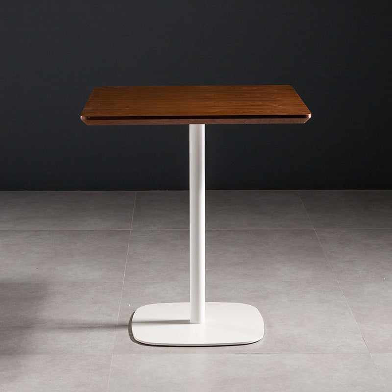 Coffee Shop Dining Room Industrial Style Dinette Table Wood Top Dining Table