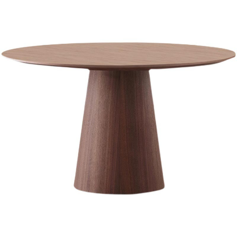 Contemporary Round Dinette Table Solid Wood Pedestal Dining Table