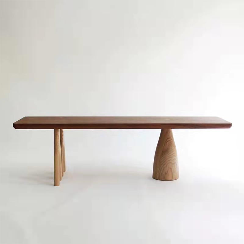 Contemporary Style Dining Table   Brown Rectangle Dinette Table for Home Kitchen