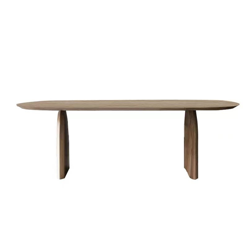 Contemporary Style Dining Table Oval Dinette Table for Home Kitchen