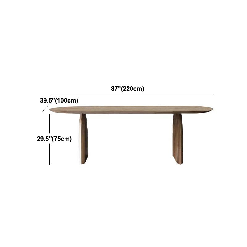 Contemporary Style Dining Table Oval Dinette Table for Home Kitchen