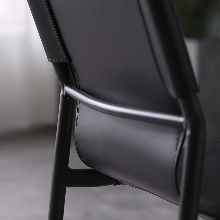 Leather Dining Side Chairs Modern Indoor-Outdoor Chair for Home