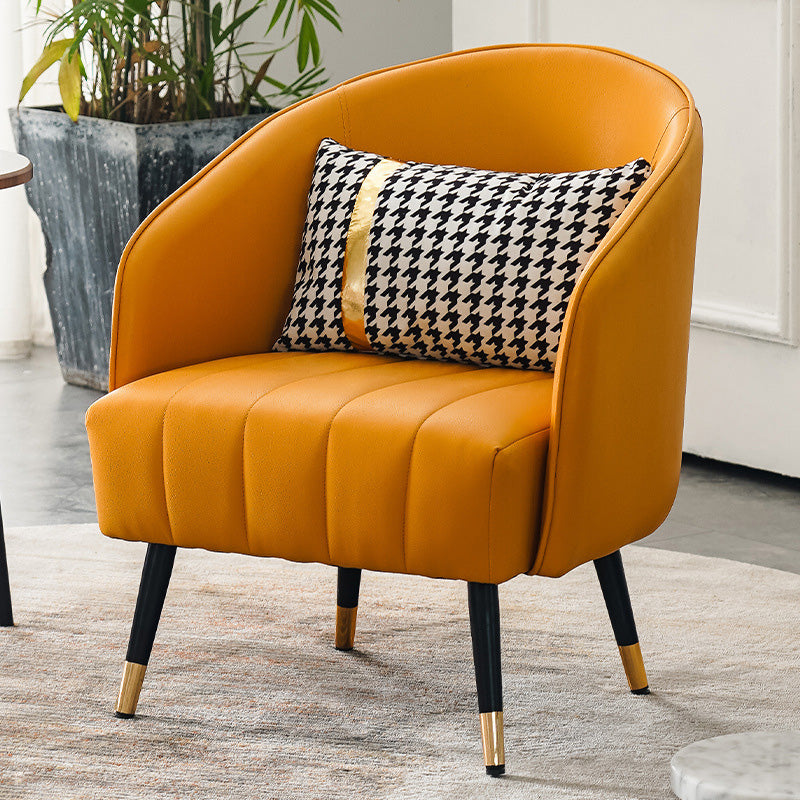 Barrel Accent Chair 25.59" L x 25.59" W x 31.10" H Basic Four Leg Barrel Chair