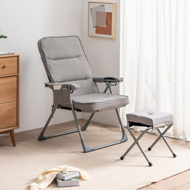 Linen Chair 21.6"L x 26.7"W x 41.3"H Convertible Chair for Living Room