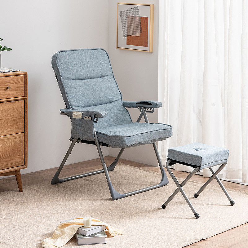 Linen Chair 21.6"L x 26.7"W x 41.3"H Convertible Chair for Living Room