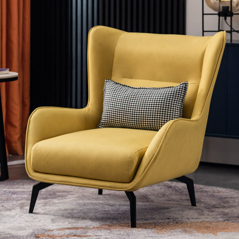 Wingback Chair 30.70" L x 36.61" W x 33.85" H Flared Arms Chair for Bedroom