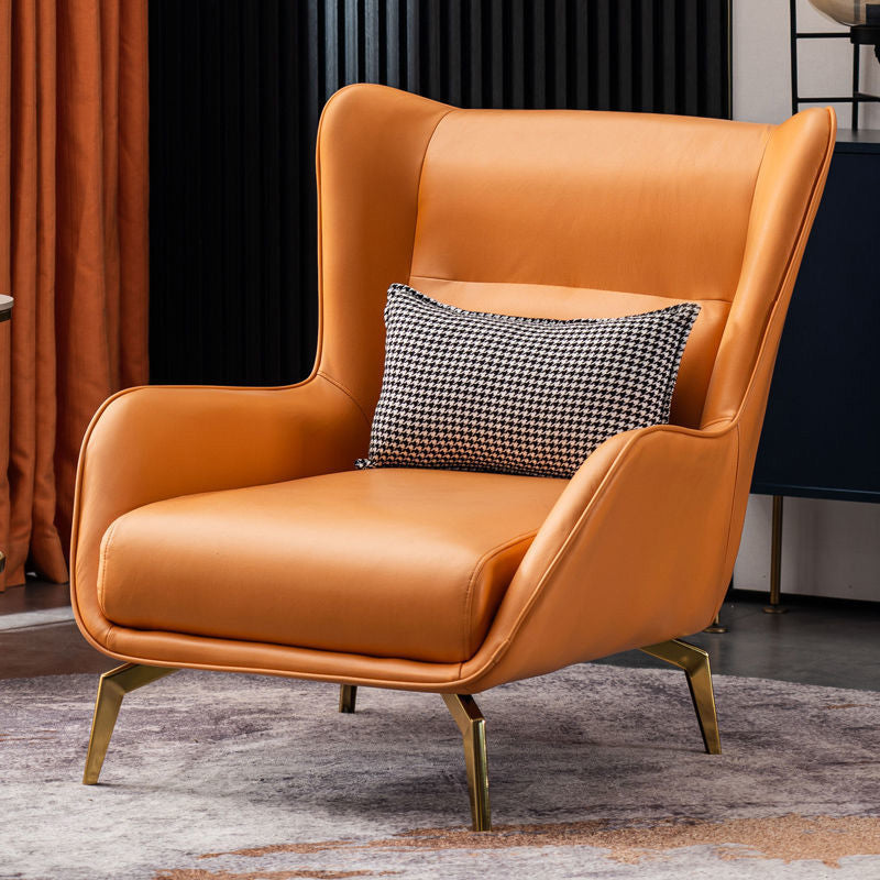 Wingback Chair 30.70" L x 36.61" W x 33.85" H Flared Arms Chair for Bedroom