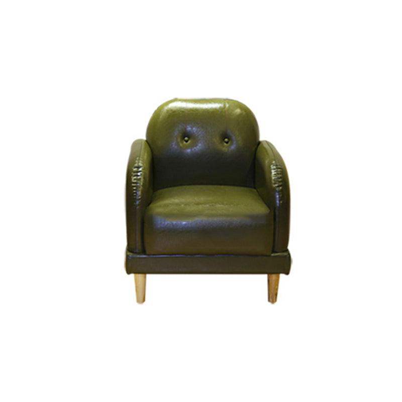 Contemporary Tufted Sofa Couch Split-Back Standard Square Arm Settee Couch