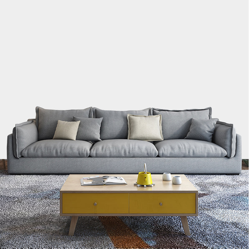 Stationary Living Room Pillow Top Arm Standard Light-grey Seating