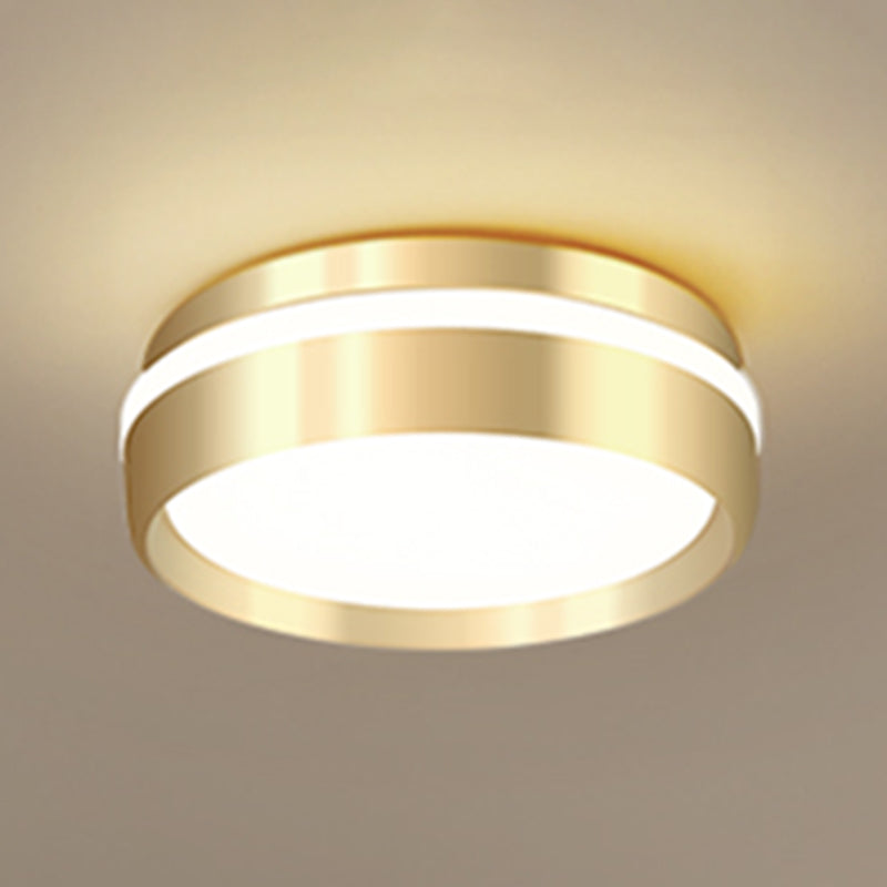 Metal Ceiling Mount Light Fixture Circle Modern Ceiling Light Fixture